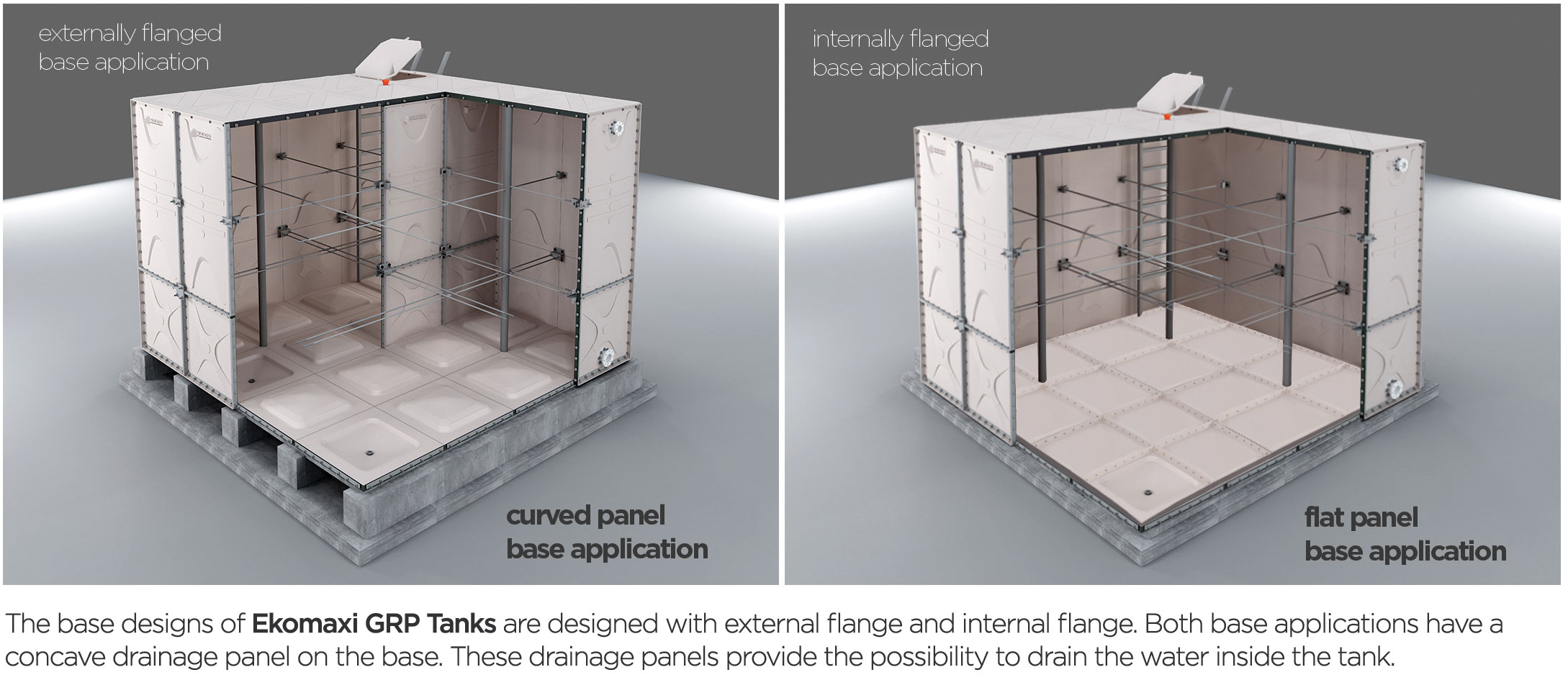 GRP Water Tank, GRP water tank, Ekomaxi, Sectional Water Tanks
