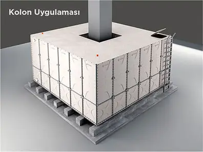GRP Su Deposu Uygulama