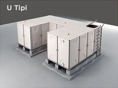 GRP Su Tankı Uygulama