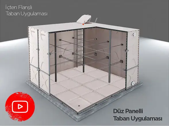 GRP Su Deposu Taban Dizaynı 2