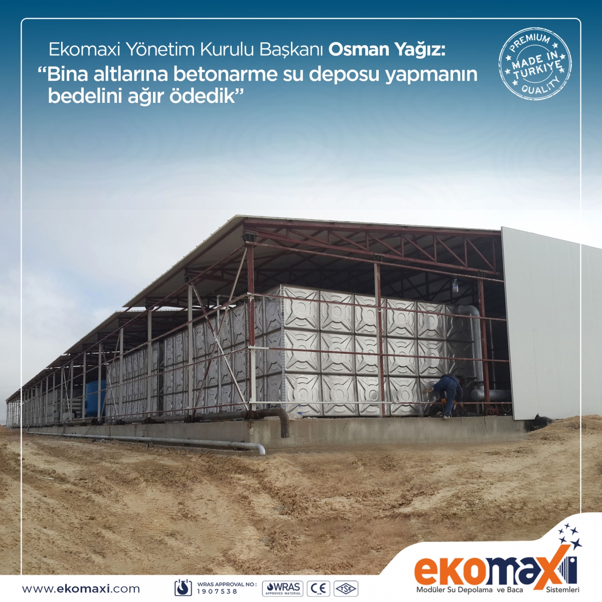 Bina altlarına betonarme su deposu yapmanın bedelini ağır ödedik