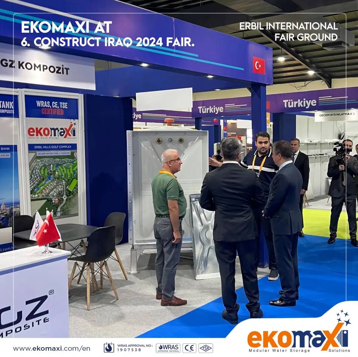 24-27 Eylül Construct Iraq 2024 İnşaat Fuarına katıldık.