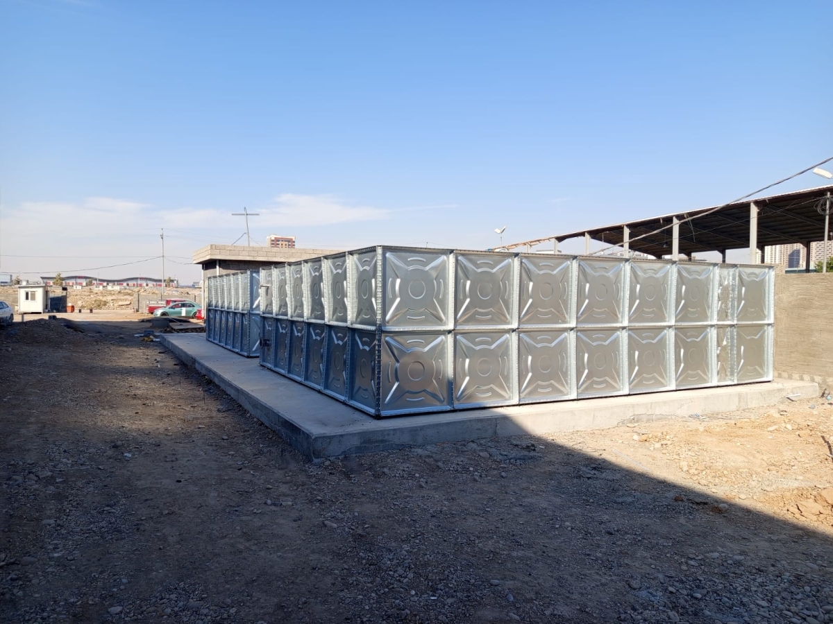 Irak, Erbil Galvaniz Su Deposu