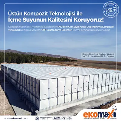 GRP панельный резервуар для воды