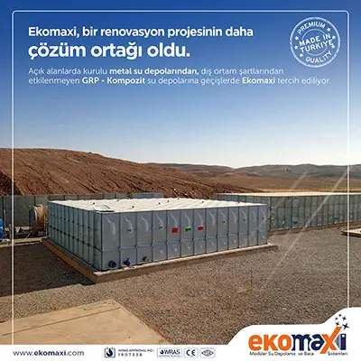 GRP панельный резервуар для воды